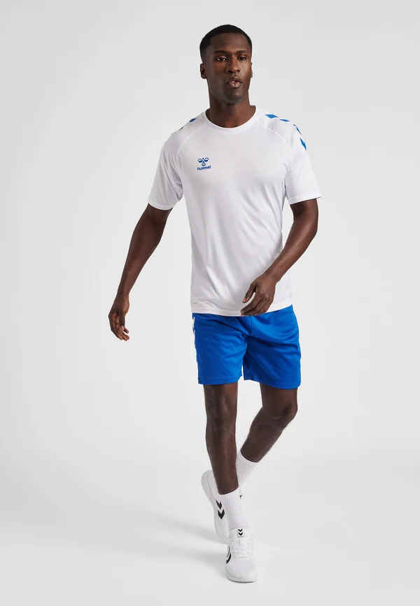 XK CORE POLY - Print T-shirt - white true blue