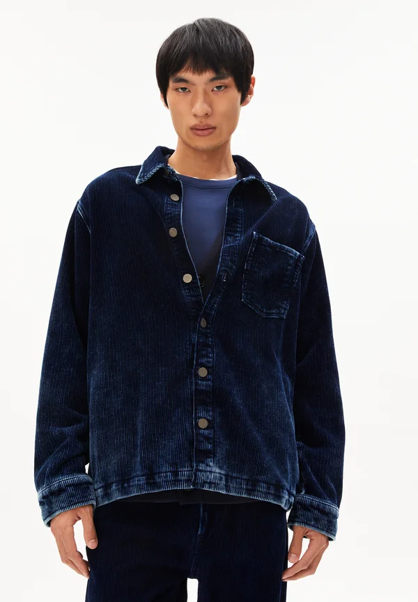 YUNAAI - Summer jacket - indigo corduroy