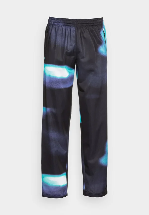 YUNG - Tracksuit bottoms - black/semi mint rush