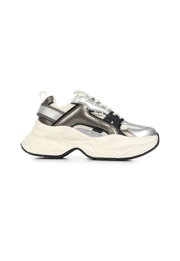 YUNO - Trainers - cream silver pewter
