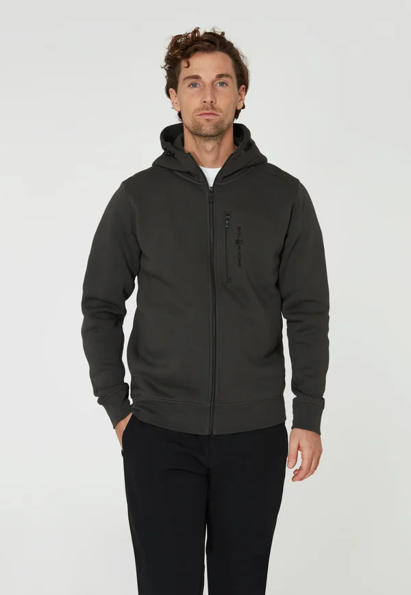 ZIP HOOD - Zip-up sweatshirt - asphalt