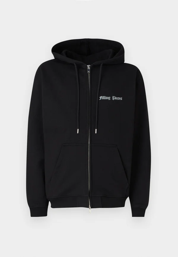 ZIP HOODIE CHROME UNISEX - Hoodie - black