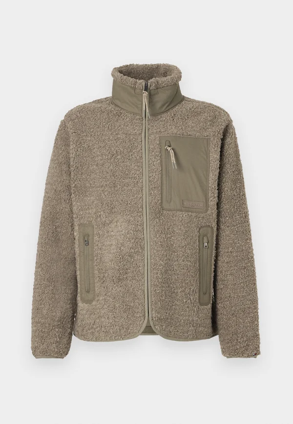 ZIP THROUGH UNISEX - Fleece jacket - coastal taupe
