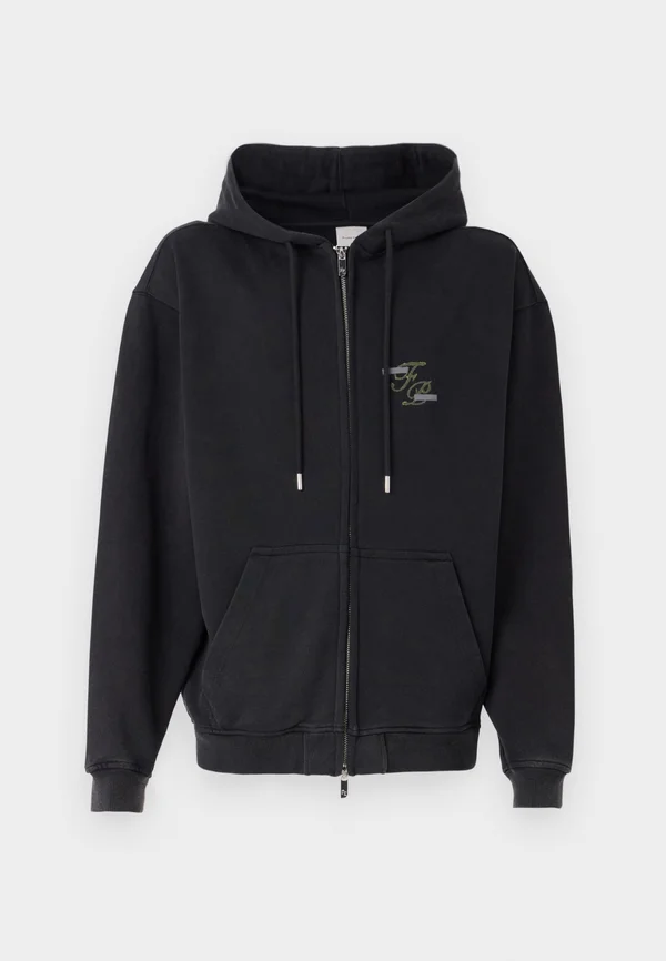 ZIP TOPIARY VINTAGE UNISEX - Zip-up sweatshirt - black