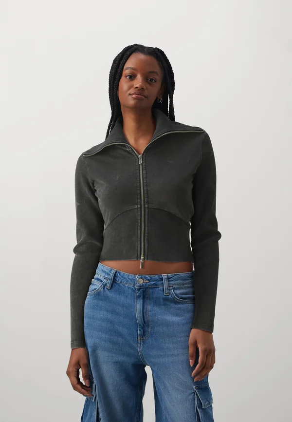 Zip-up sweatshirt - anthracite