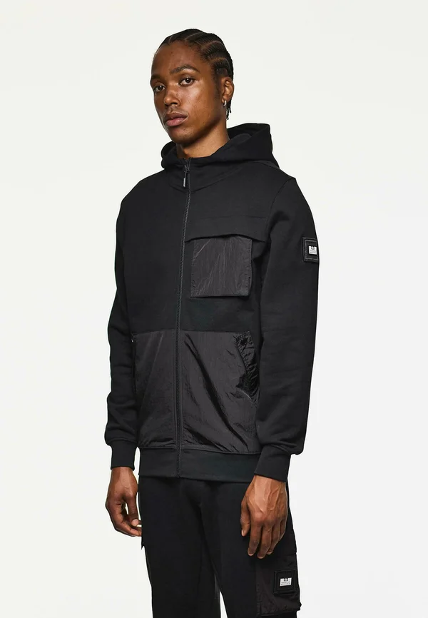 Zip-up sweatshirt - black