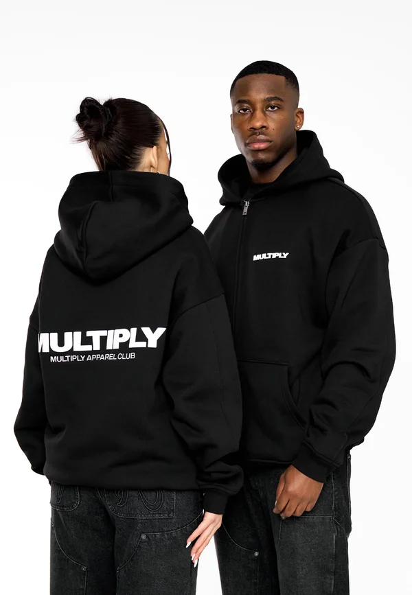 Zip-up sweatshirt - black