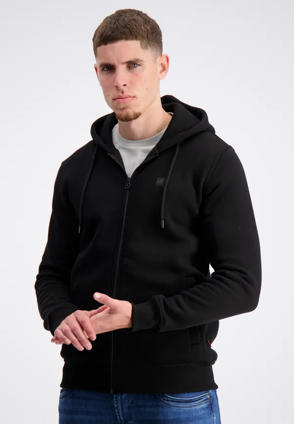 Zip-up sweatshirt - black