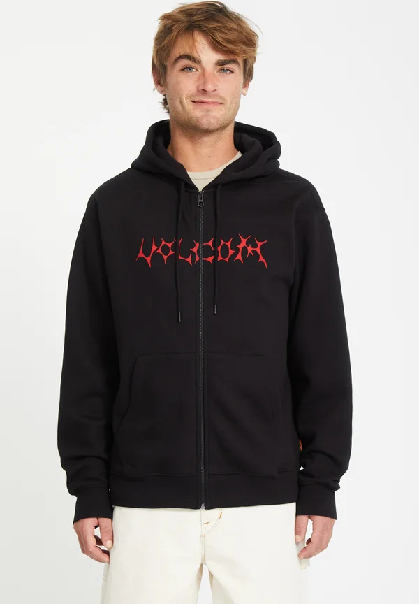 Zip-up sweatshirt - black