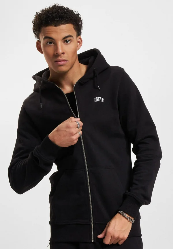 Zip-up sweatshirt - black