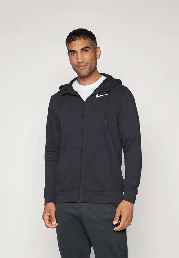 Zip-up sweatshirt - black/white