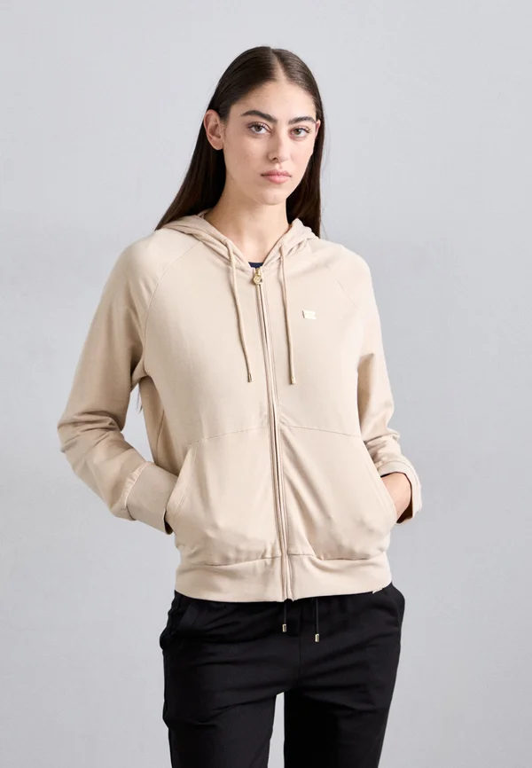 Zip-up sweatshirt - cement