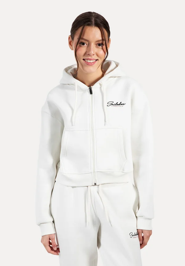 Zip-up sweatshirt - creme