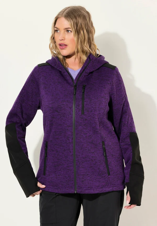 Zip-up sweatshirt - dark plum