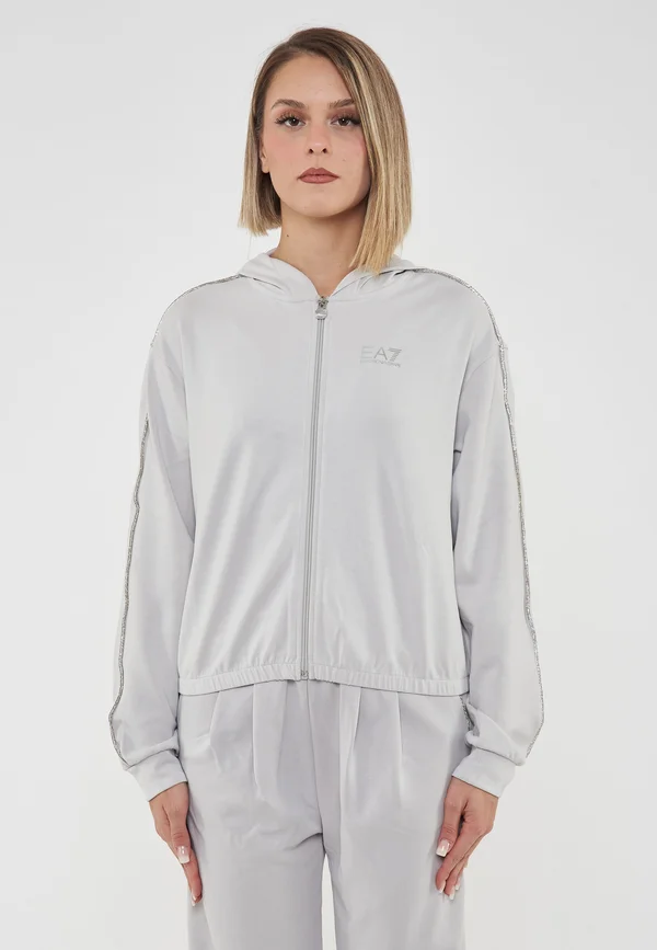 Zip-up sweatshirt - grigio chiaro