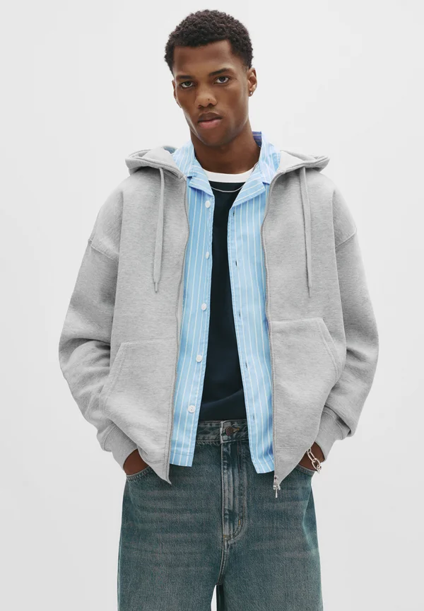 Zip-up sweatshirt - light grey