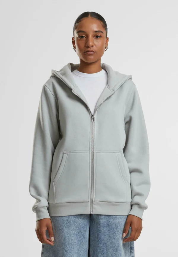 Zip-up sweatshirt - lightasphalt