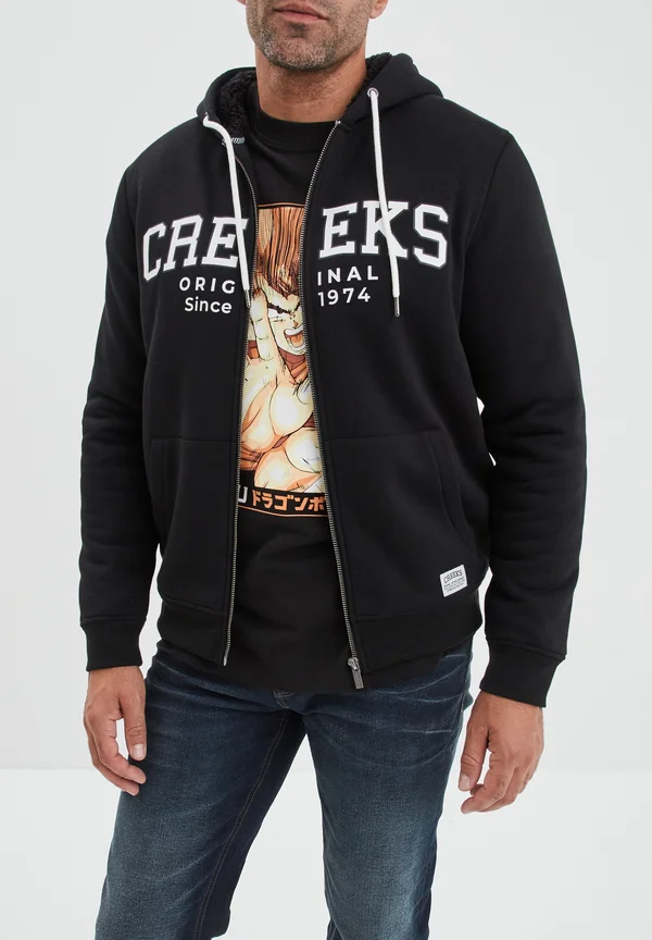 Zip-up sweatshirt - noir