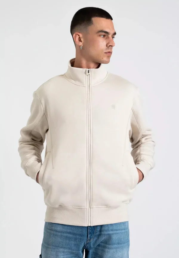 Zip-up sweatshirt - offwhite