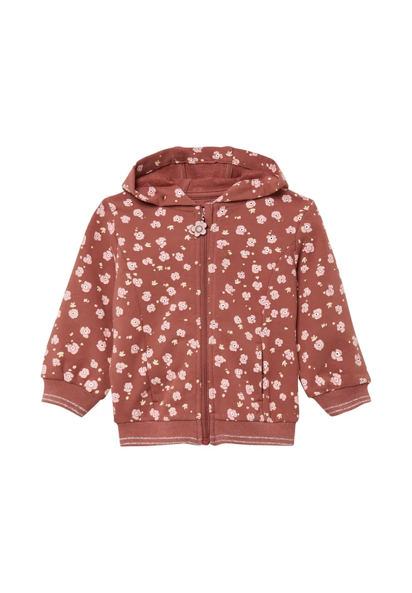 Zip-up sweatshirt - rubinrot