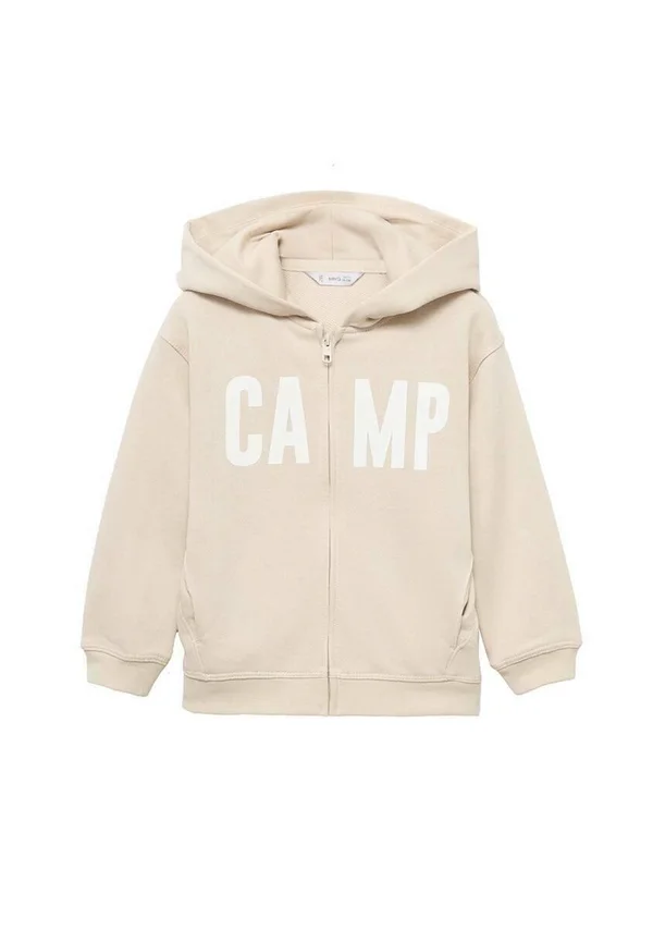 Zip-up sweatshirt - sand