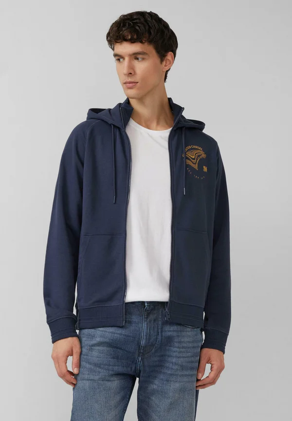 Zip-up sweatshirt - tiefblau