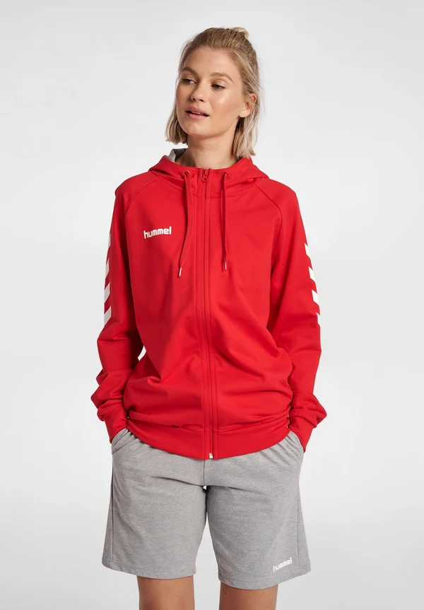 Zip-up sweatshirt - true red