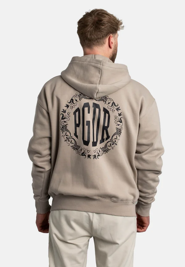 Zip-up sweatshirt - washed dark stone