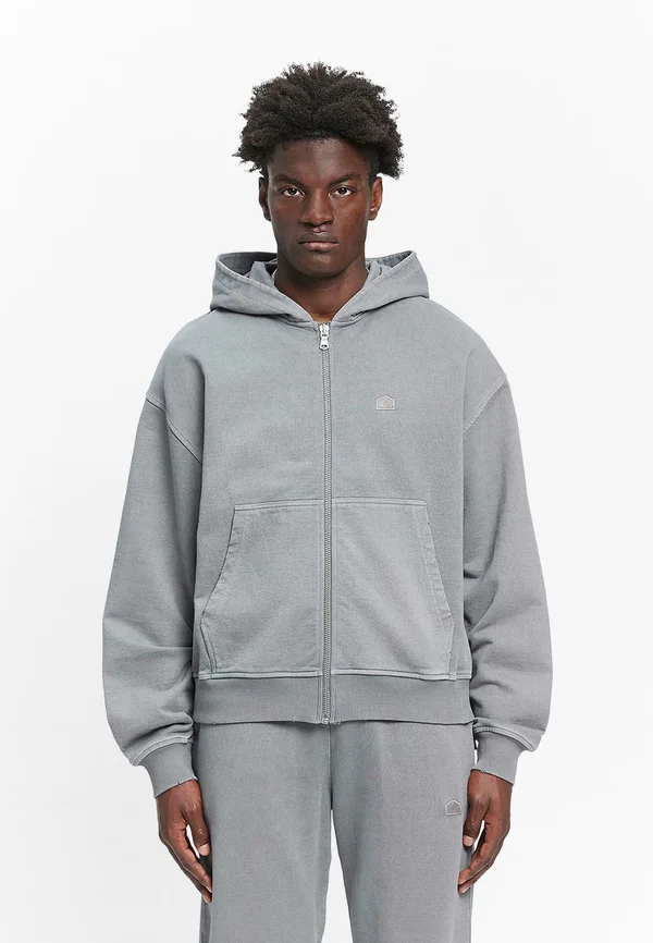 Zip-up sweatshirt - washed grey