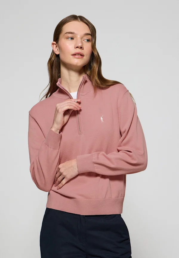 ZIPPER NECK GG 12 RIGBY - Jumper - dusty rose