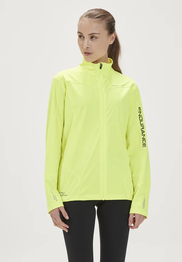 ZIVA - Soft shell jacket - safety yellow
