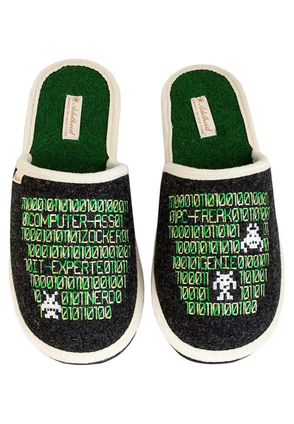 ZOCKER - Slippers - rabenschwarz