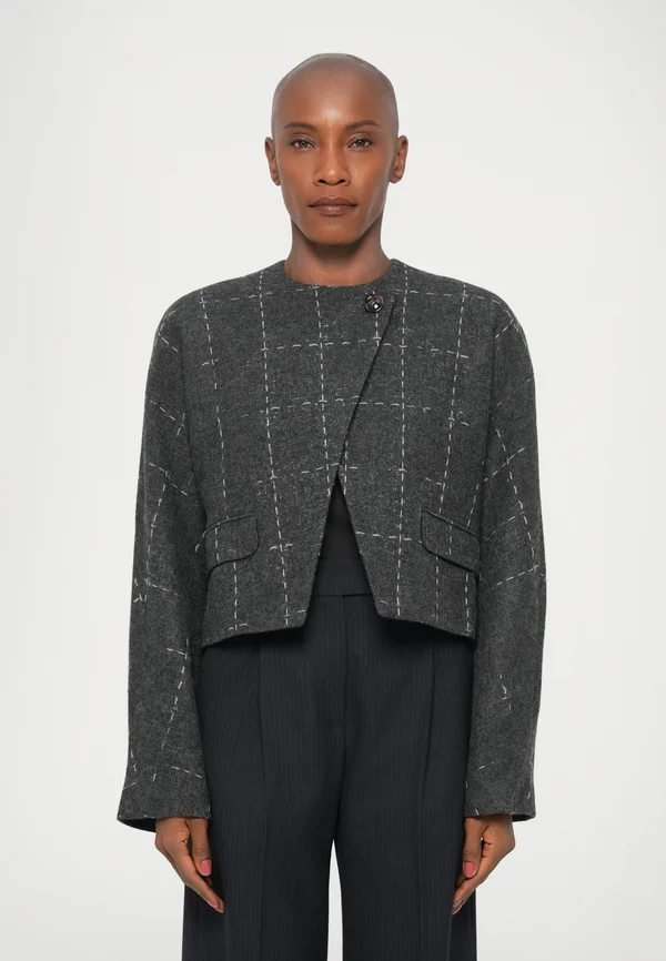 ZOLA CHECK - Blazer - grey melange