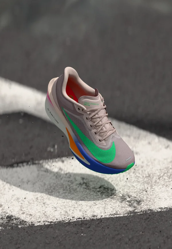 ZOOM FLY 6 EK - Road running shoes - silt red/green shock/persian violet/fire pink/bright ceramic/spruce aura