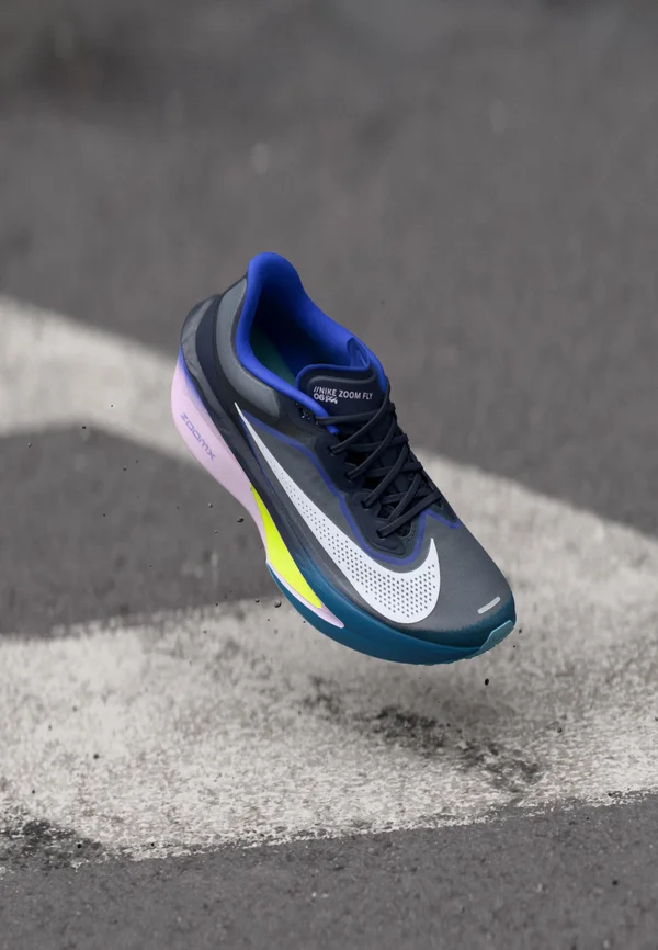 ZOOM FLY 6 - Road running shoes - obsidian/white/persian violet/volt/doll/green abyss