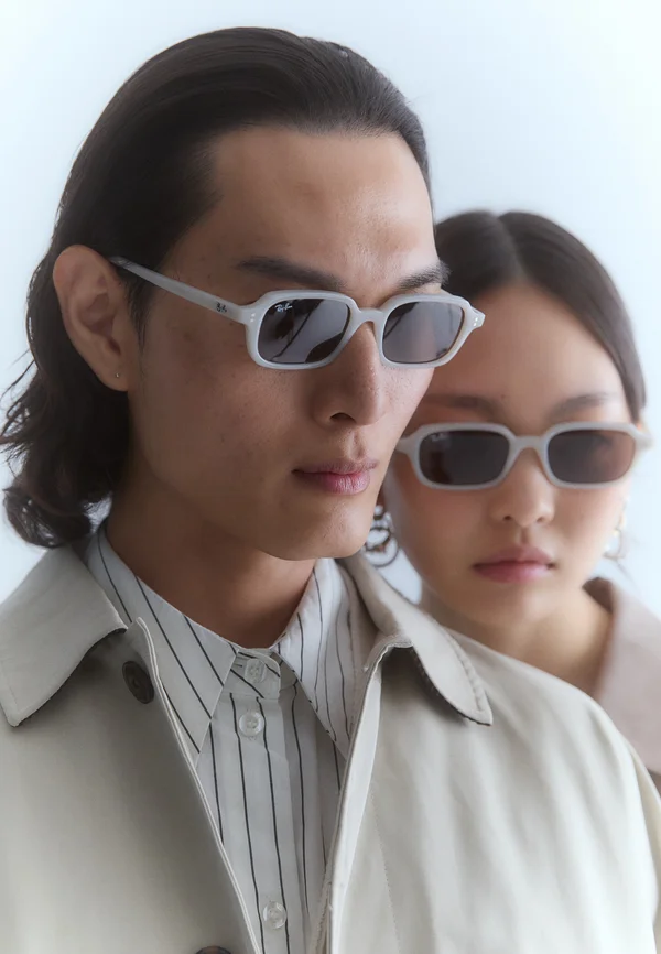 ZURI UNISEX - Sunglasses - cloudy warm white