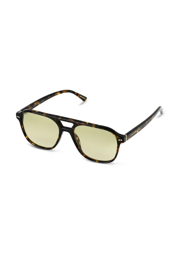 ZURICH OVERSIZE - Sunglasses - dark tortoise green