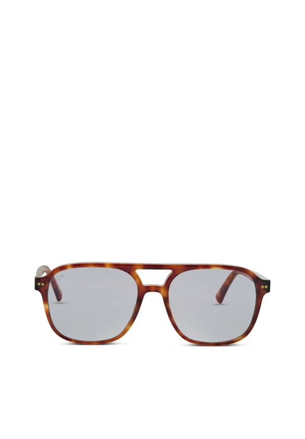 ZURICH OVERSIZE - Sunglasses - maple tortoise grey