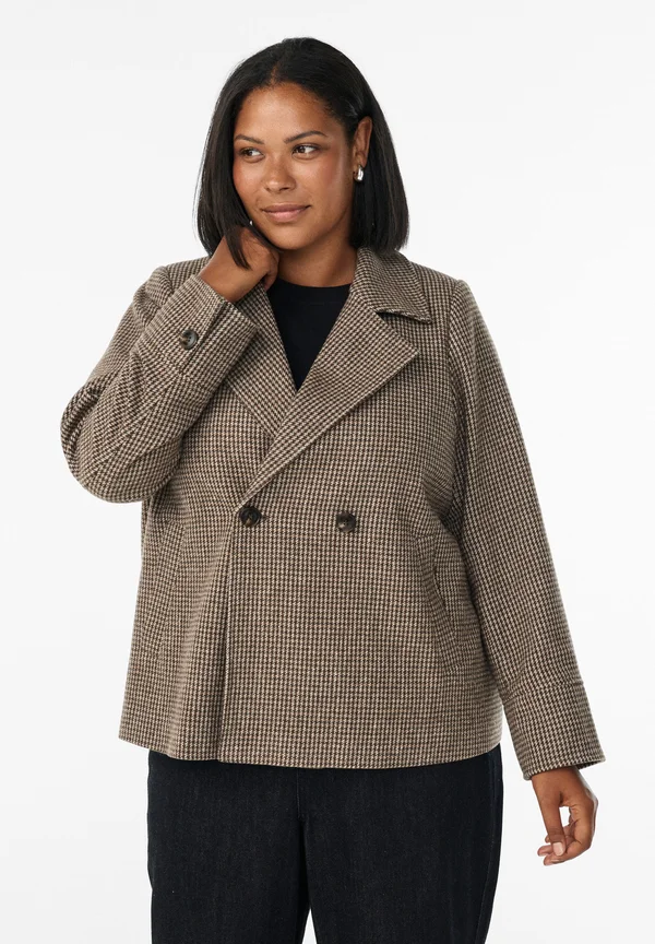 ZWEIREIHIGE - Blazer - brown check
